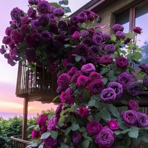 Роза Плетистая Плум Пэшн купить по цене от 610р. в интернет-магазине «Посадика» с доставкой почтой в в Городеце и по всей России – [изображение №1].